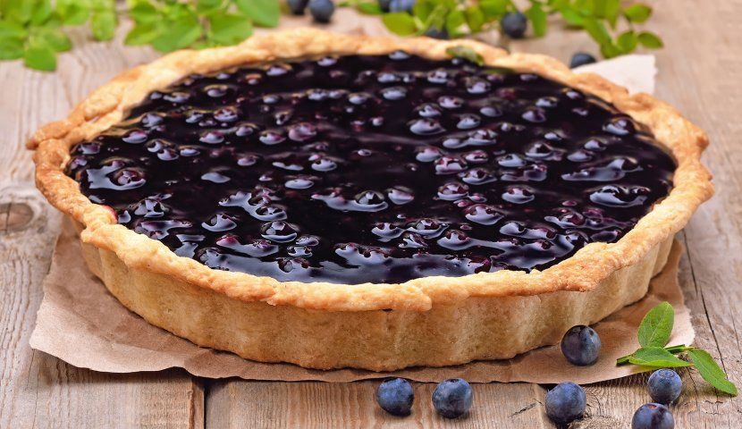 Финский черничный пирог